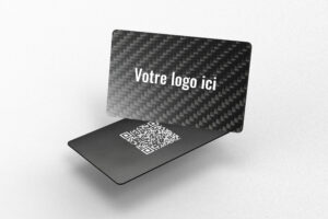 carte de visite en noir