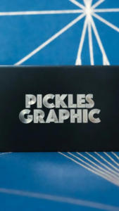 Carte de visite en métal